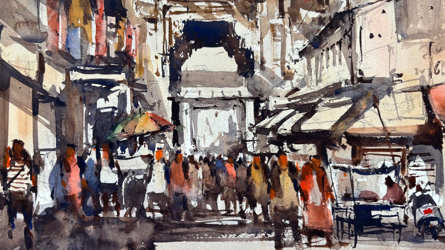 Sacred Heights of Srirangam - Original Art