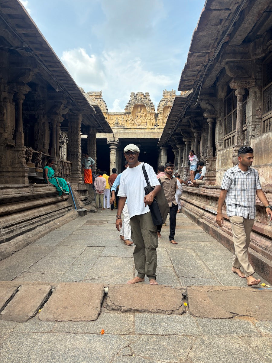 Inside the Virupaksha Temple, Hampi - Watercolor Prints for Sale