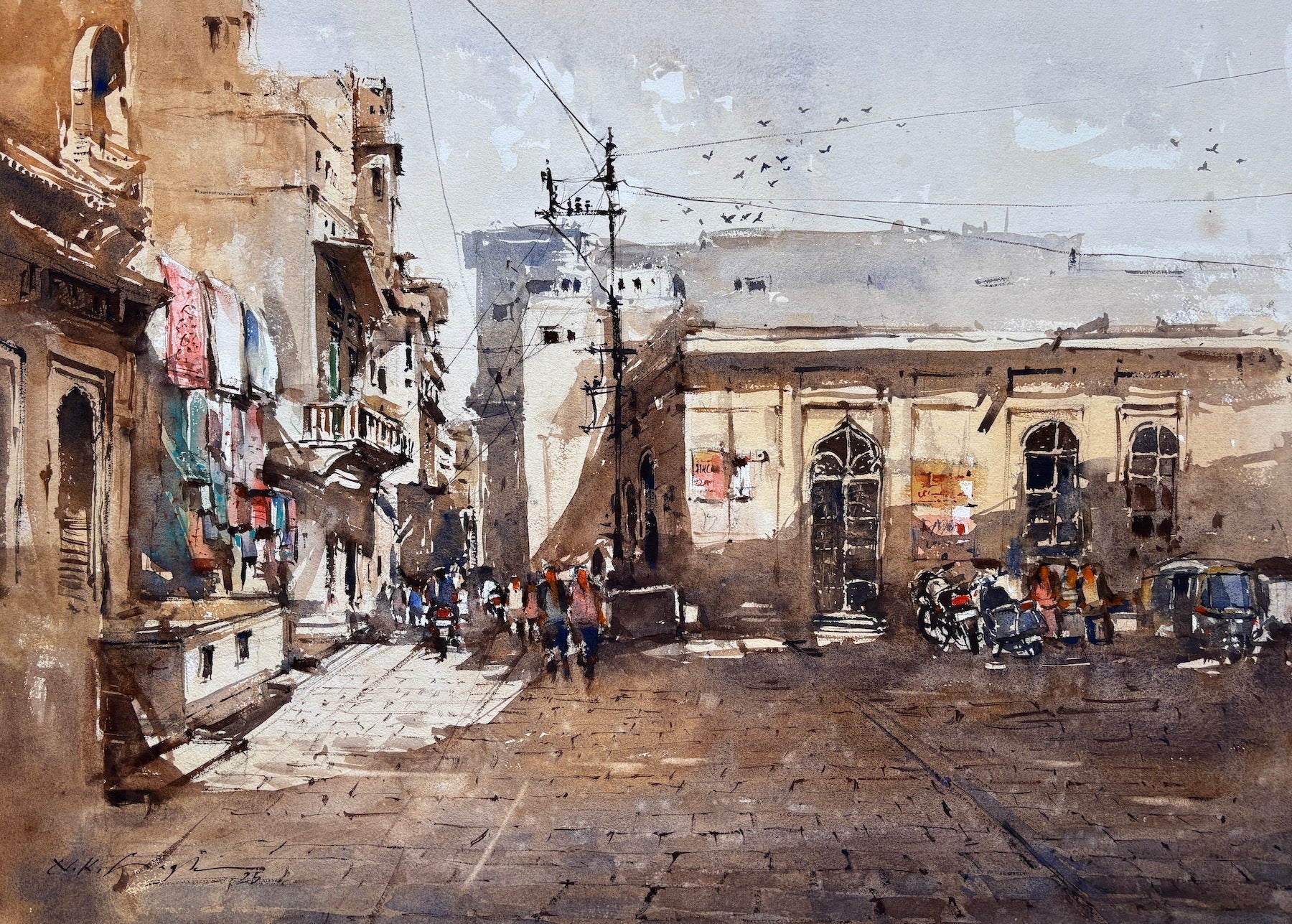 Online watercolor class for beginners to learn joy of creating art!