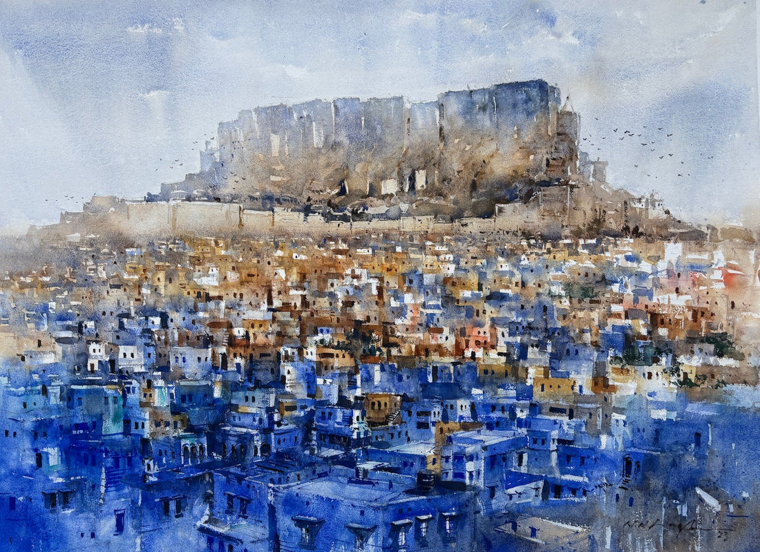 The Wandering Mind: An Abstract Watercolor Paintings by Nitin Singh