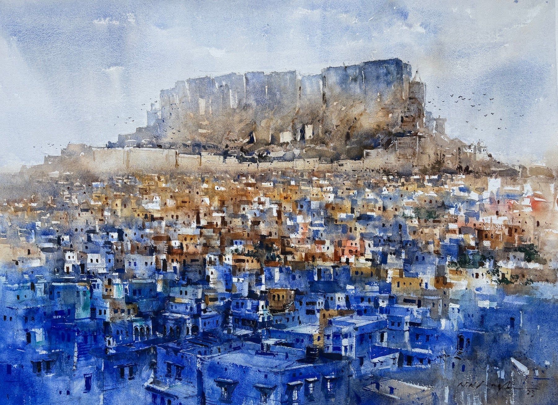 The Wandering Mind: An Abstract Watercolor Paintings by Nitin Singh