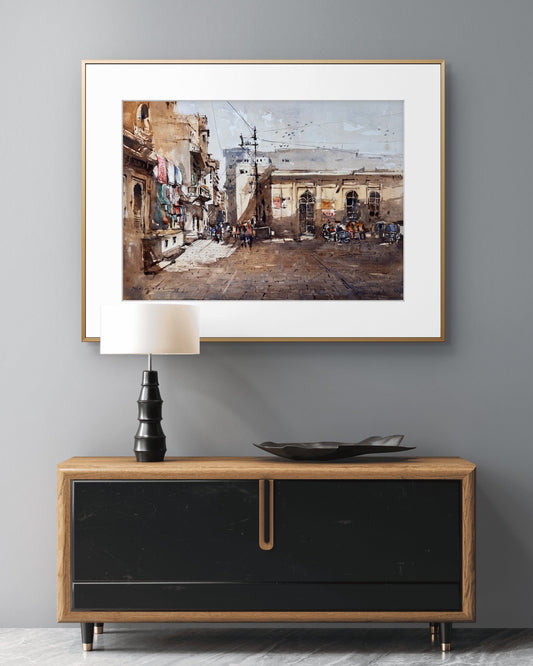 The Narrow Path of Jaisalmer - Buy Original Art from Artist
