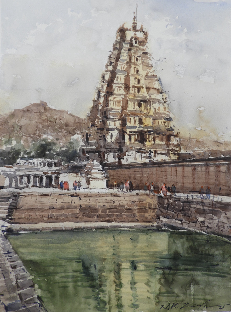 Virupaksha Temple Painting, Hampi (Fine Art Print)
