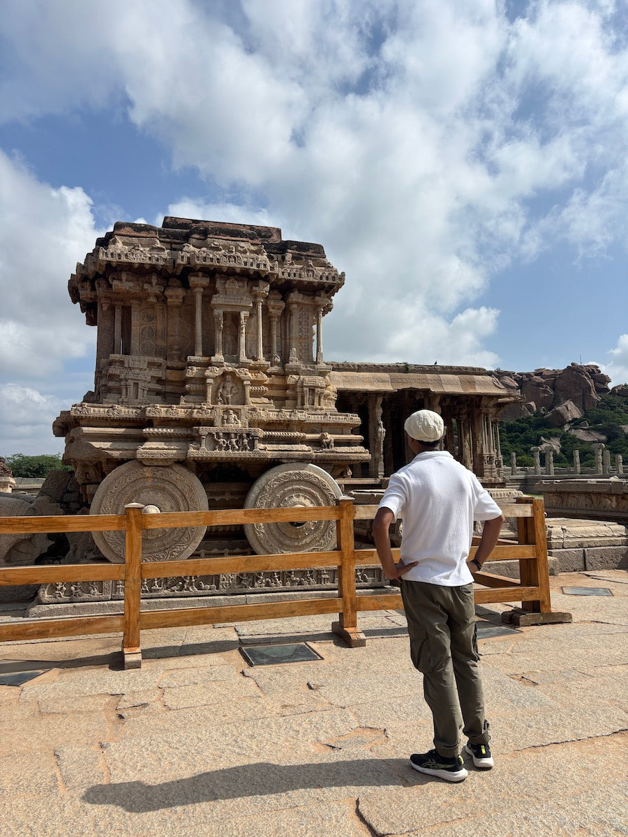 Hampi Chariot - A Plein Air Watercolor Painting (Fine Art Print)