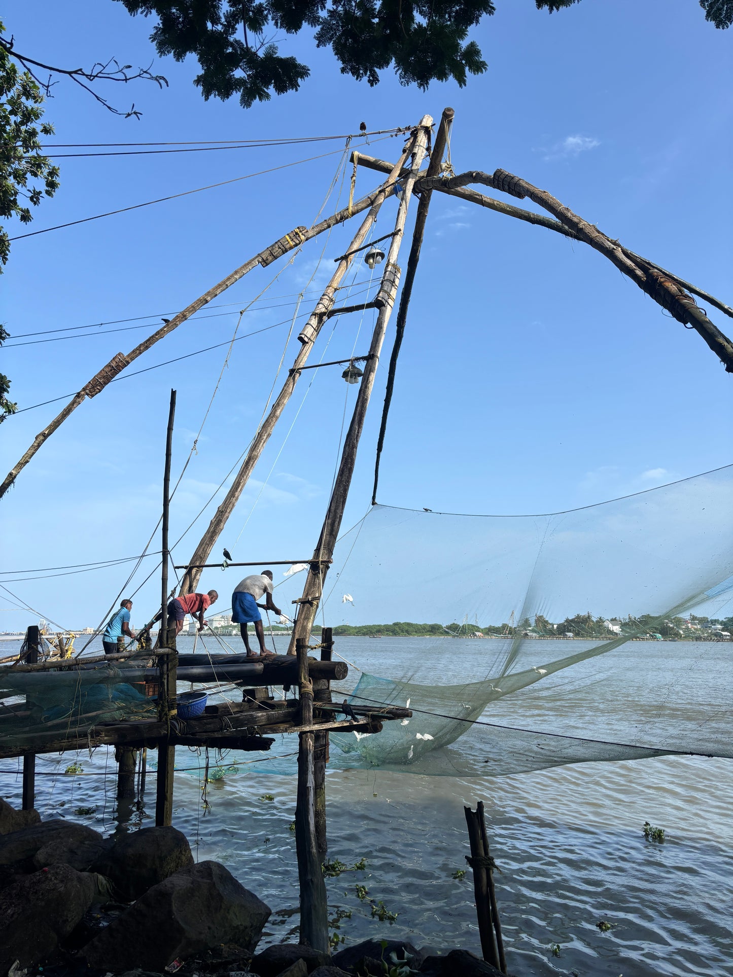 Fishing Nets of Fort Kochi - Original Watercolor Art