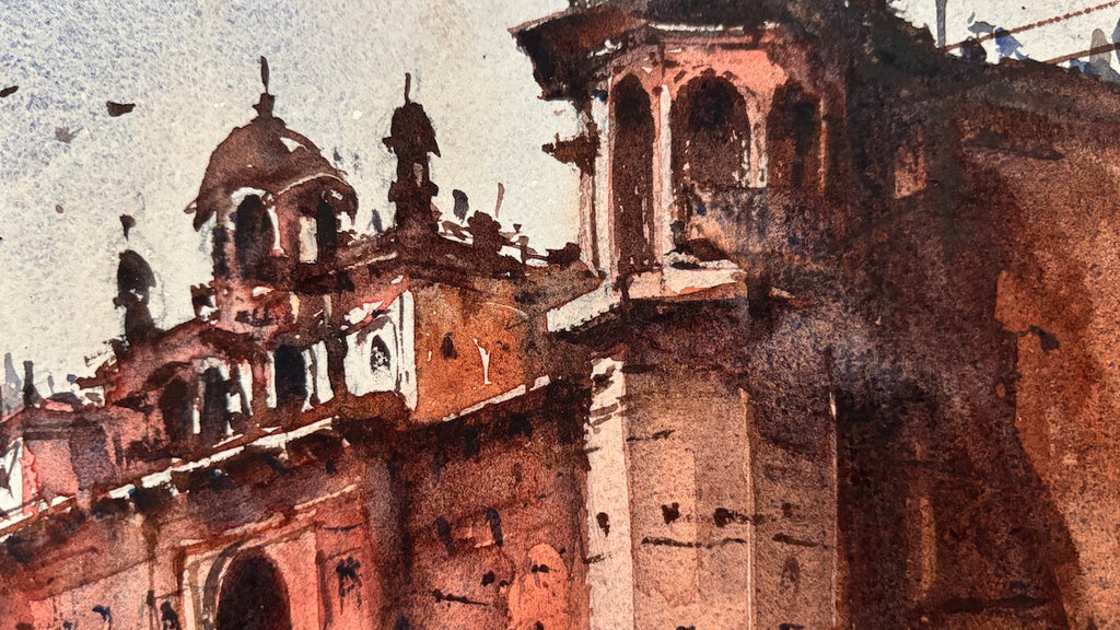 original art of varanasi ghat
