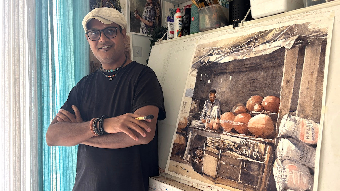 indian watercolour artist Nitin Singh