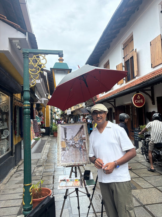 Jew Town, Kochi – Original Watercolor Painting