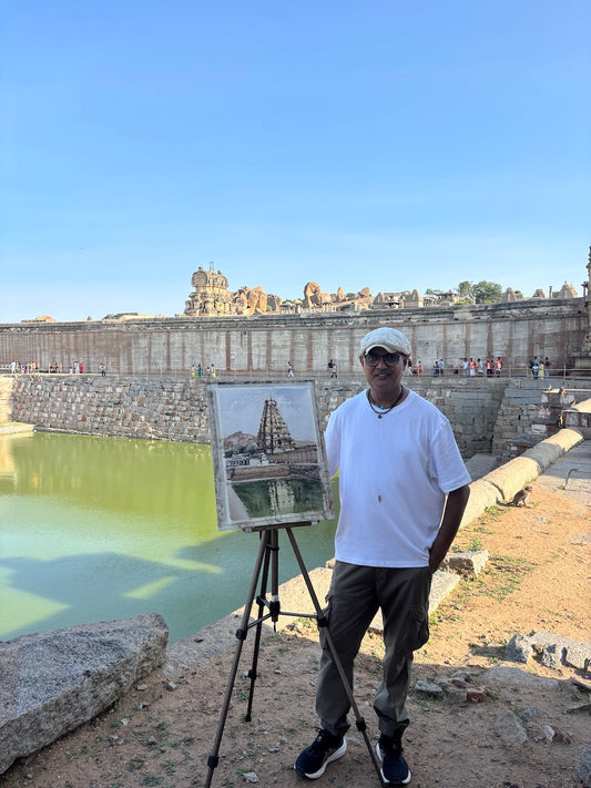 Virupaksha Temple Painting, Hampi (Fine Art Print)