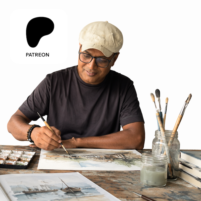 learn watercolor from master artist Nitin Singh